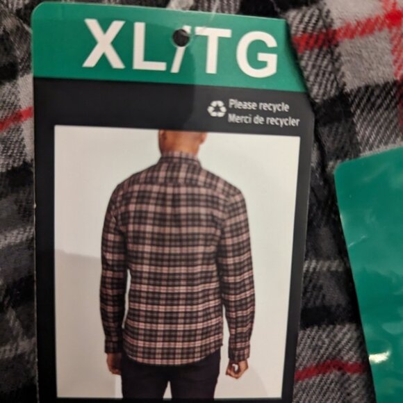 XL Eddie Bauer Plaid Flannel Shirt - Men’s - Picture 3 of 5